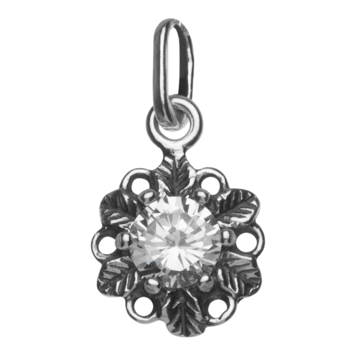 Anhänger Silber 925/000, Zirkonia, weiß