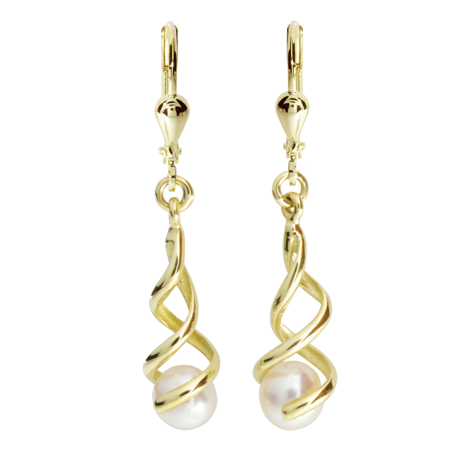 001-163126-0001 Ohrhänger Gold 333/000, Zuchtperle