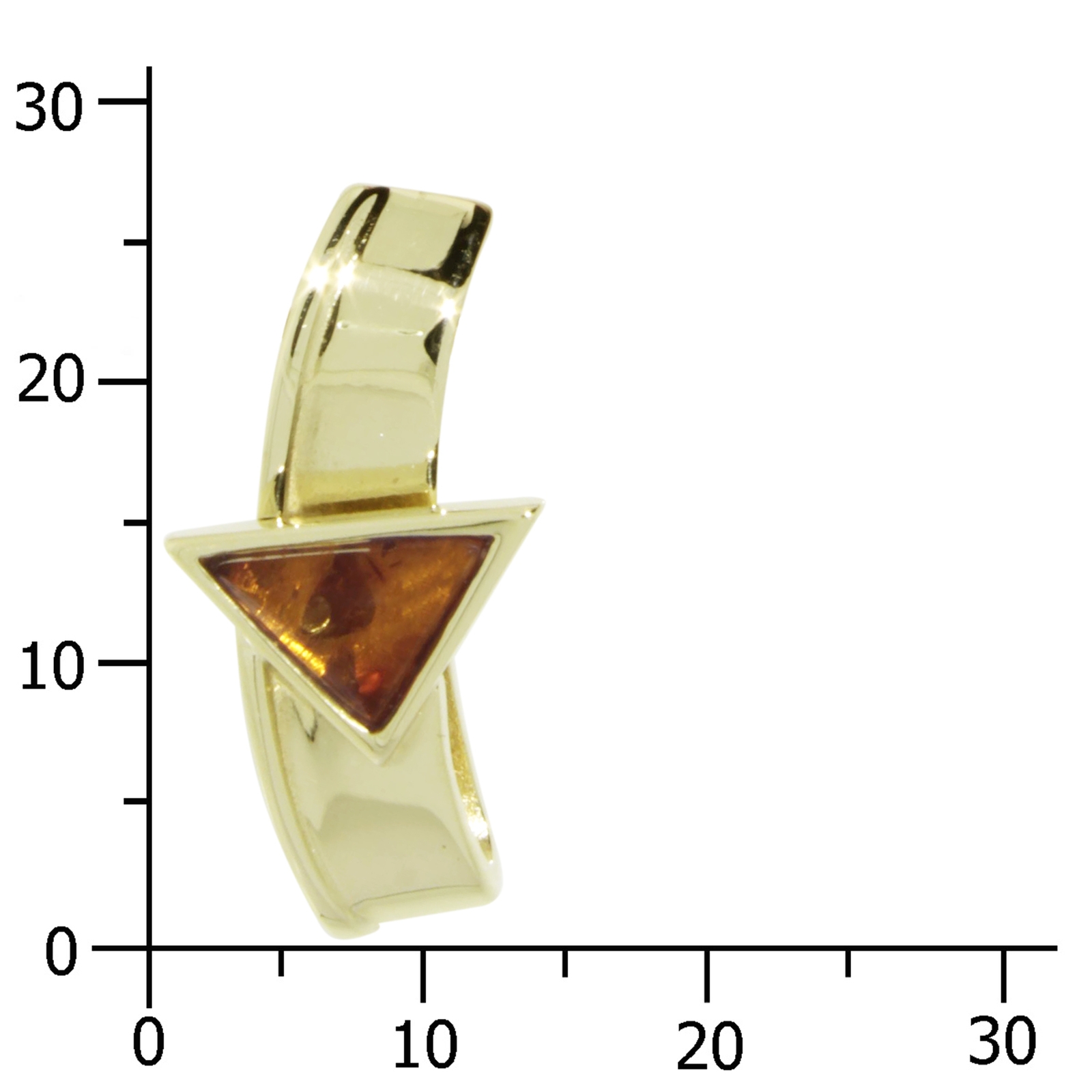 001-103379-0001k Anhänger Gold 333/000, Bernstein