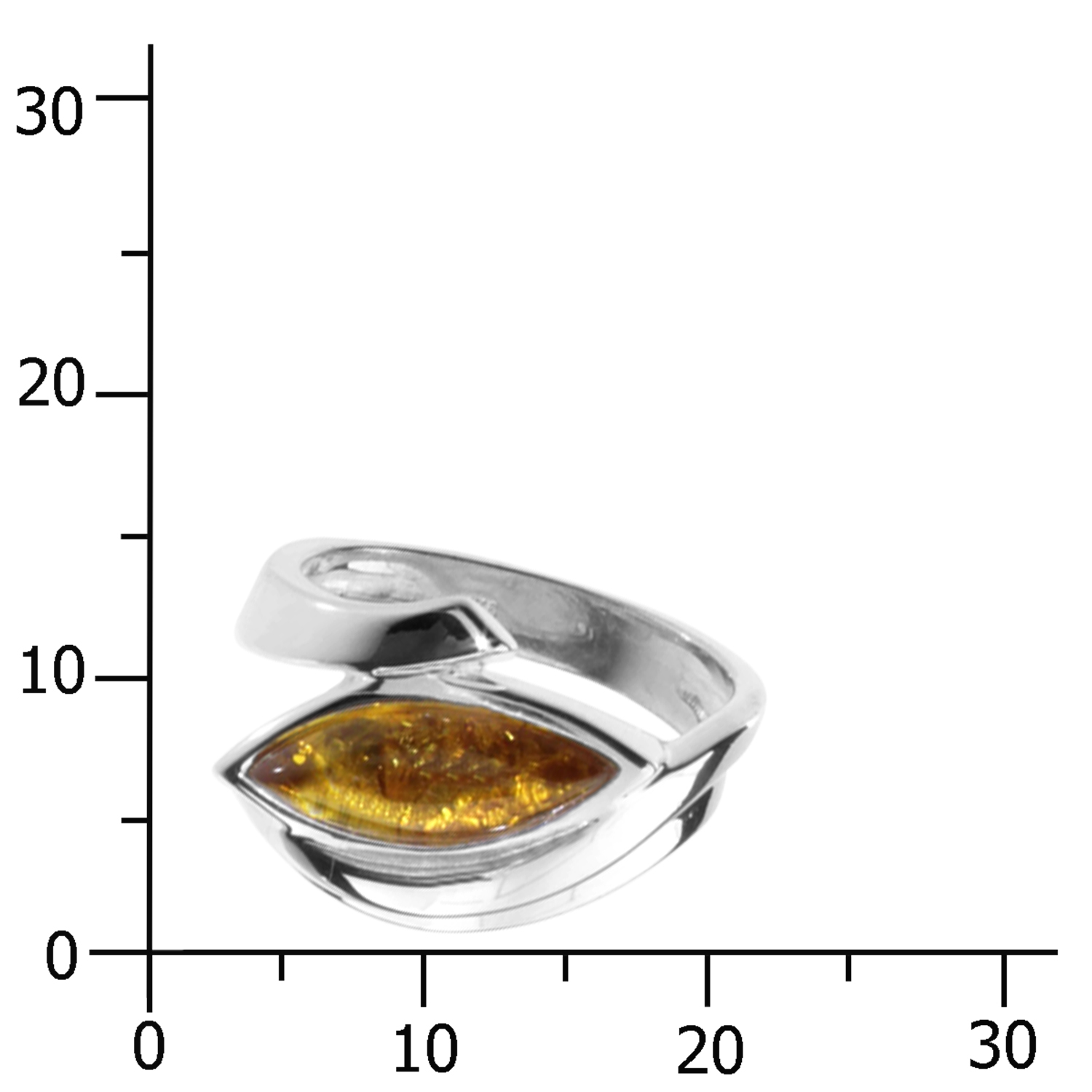 001-273377-0001k Ring Silber 925/000, Bernstein -Größe wählbar-