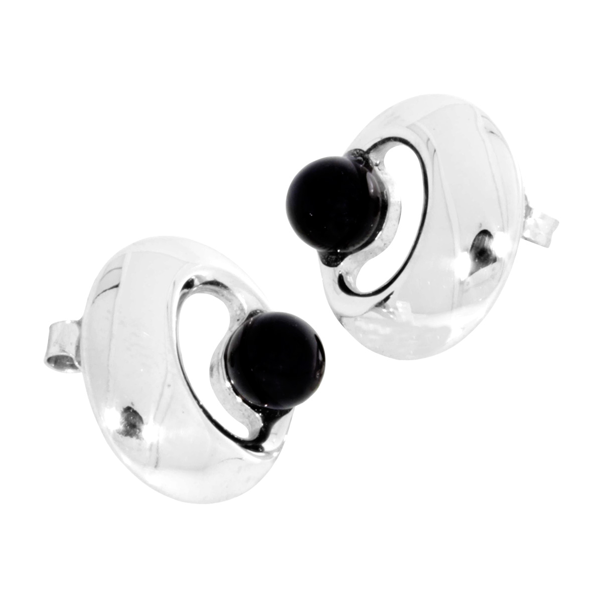 001-263095-0004 Ohrstecker Silber 925/000, Onyx