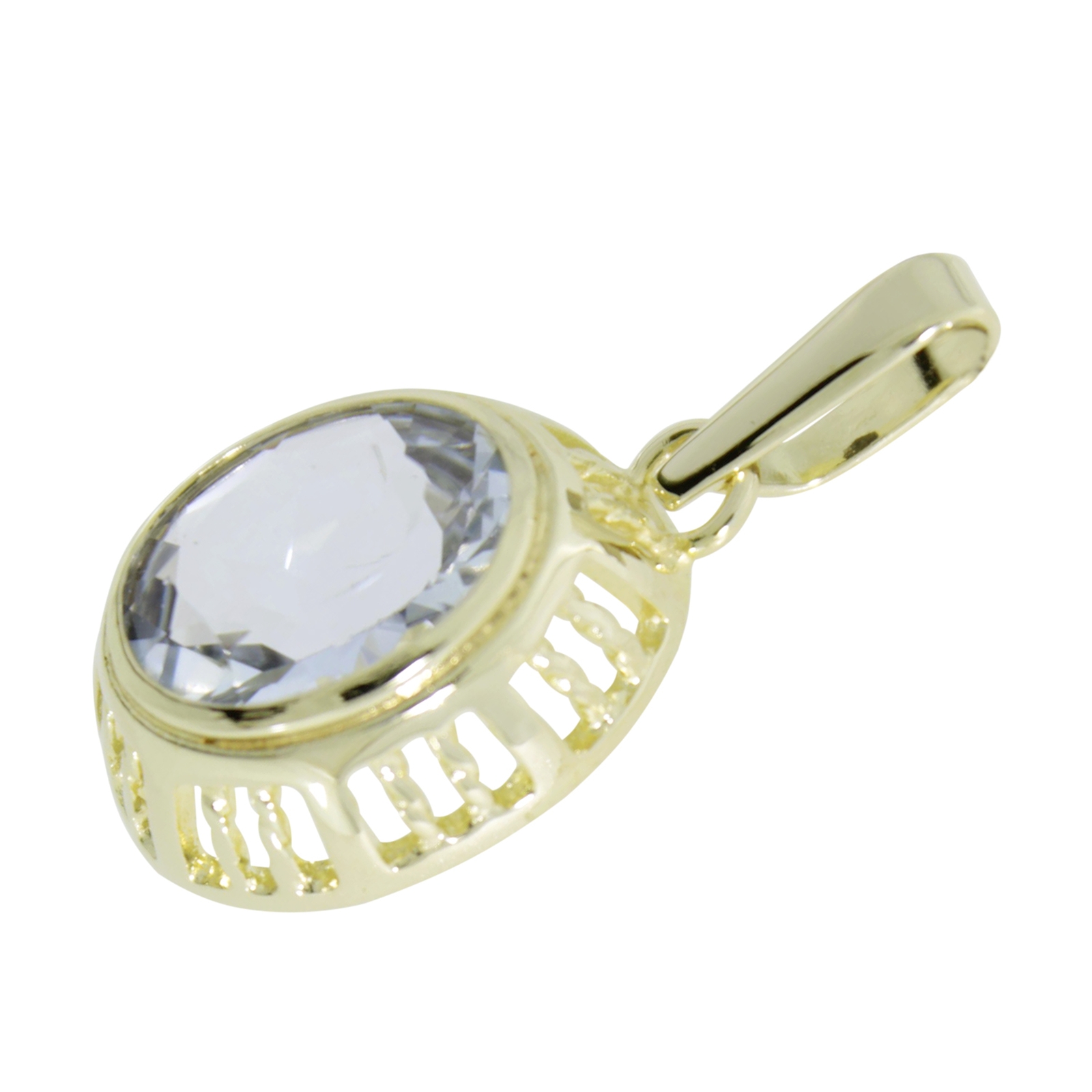 Anhänger Gold 333/000, Aquamarin Anhänger Gold 333/000, Aquamarin