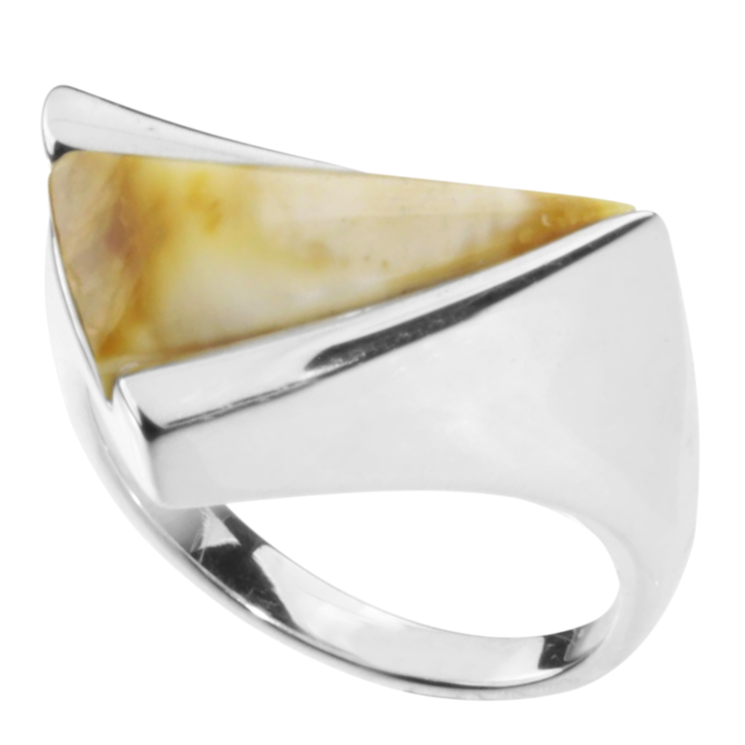 001-272141-0003 Ring Silber 925/000, Bernstein-Unikat -Größe wählbar-