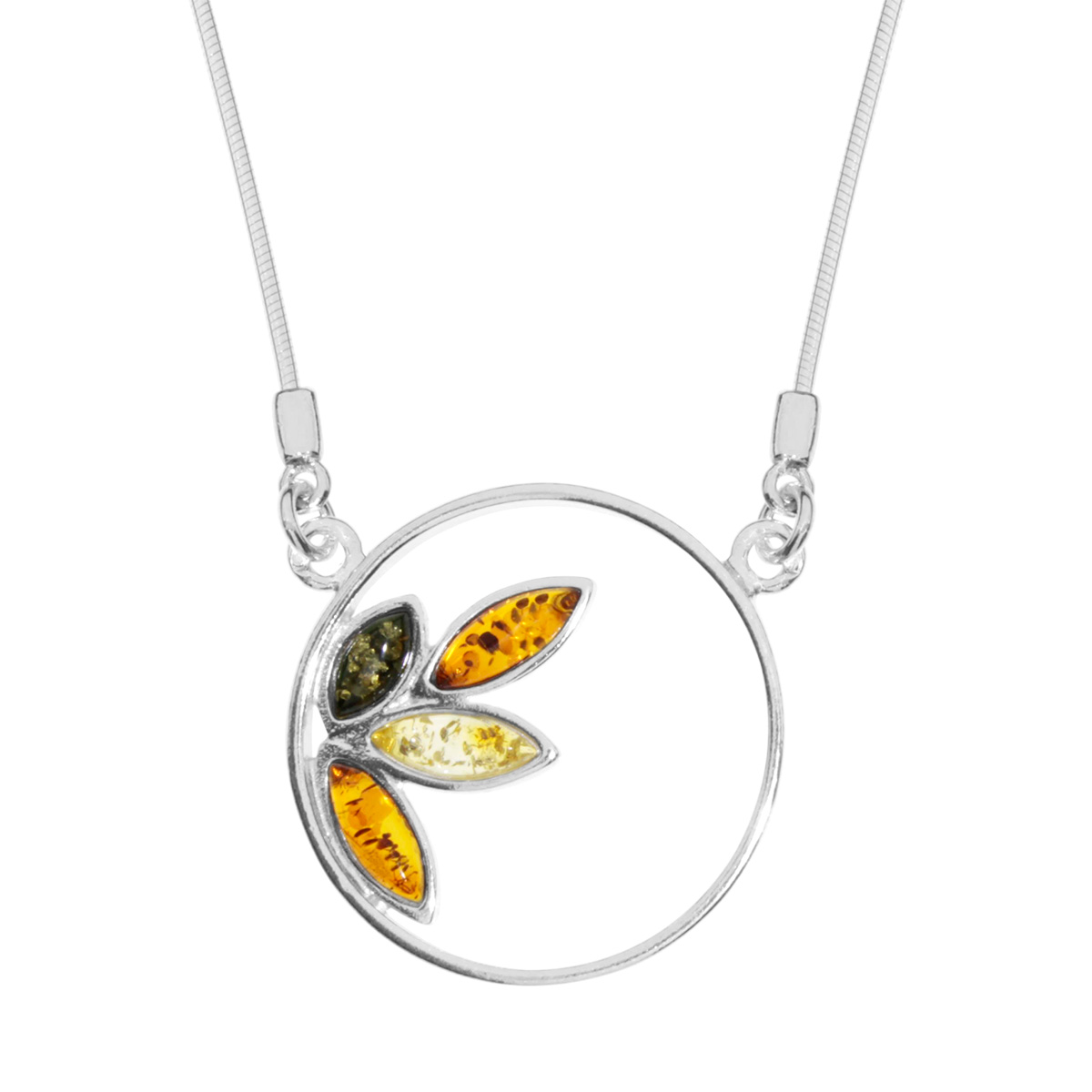 098-295241-0440 Collier Silber 925/000, 44 cm, Bernstein