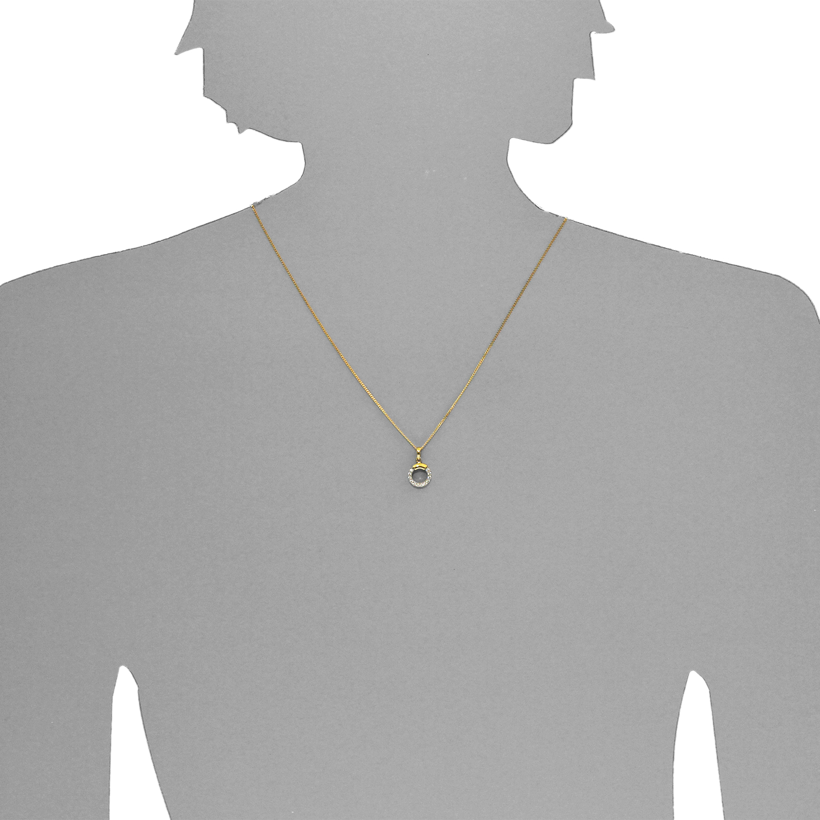 Anhänger Gold 333/000, Zirkonia