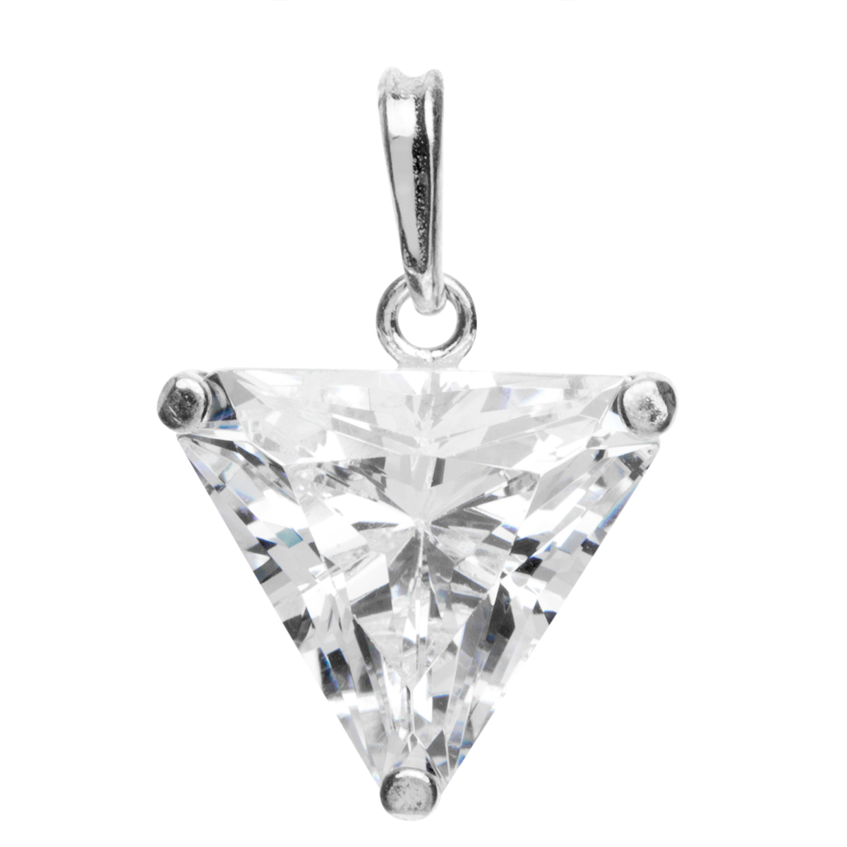 Anhänger Silber 925/000, Zirkonia, weiß