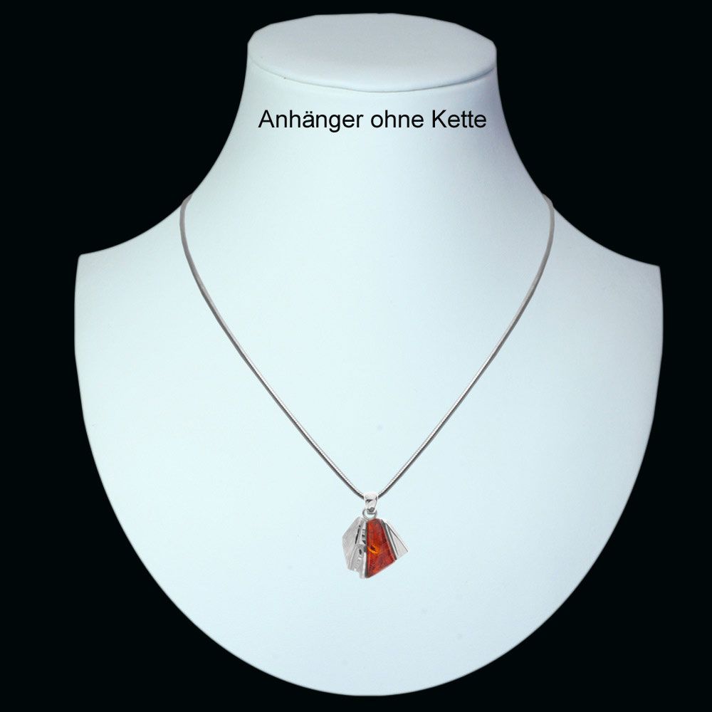 4250054295358-PT01 Anhänger Silber 925/000, Bernstein
