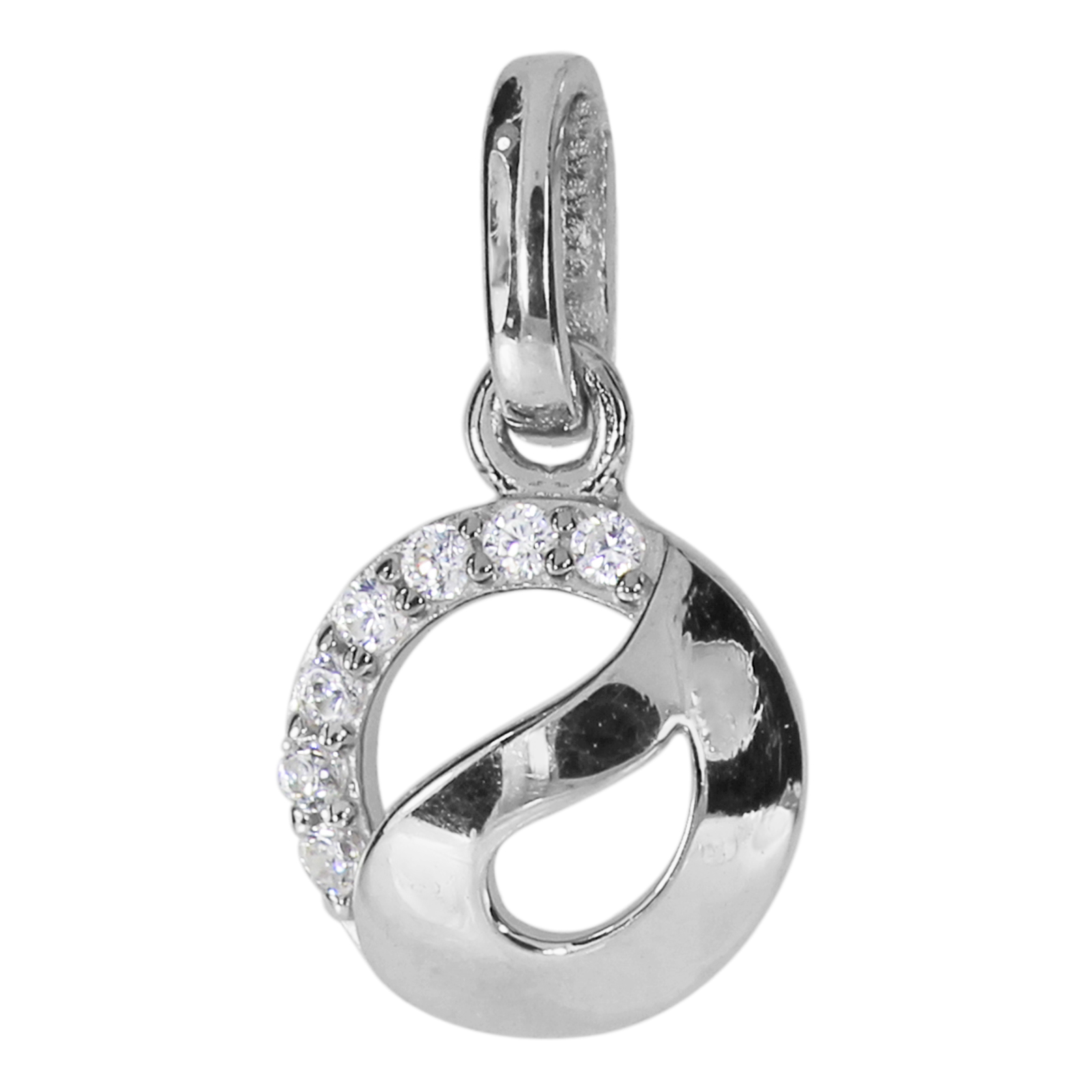 Anhänger, Silber 925/000, Zirkonia  