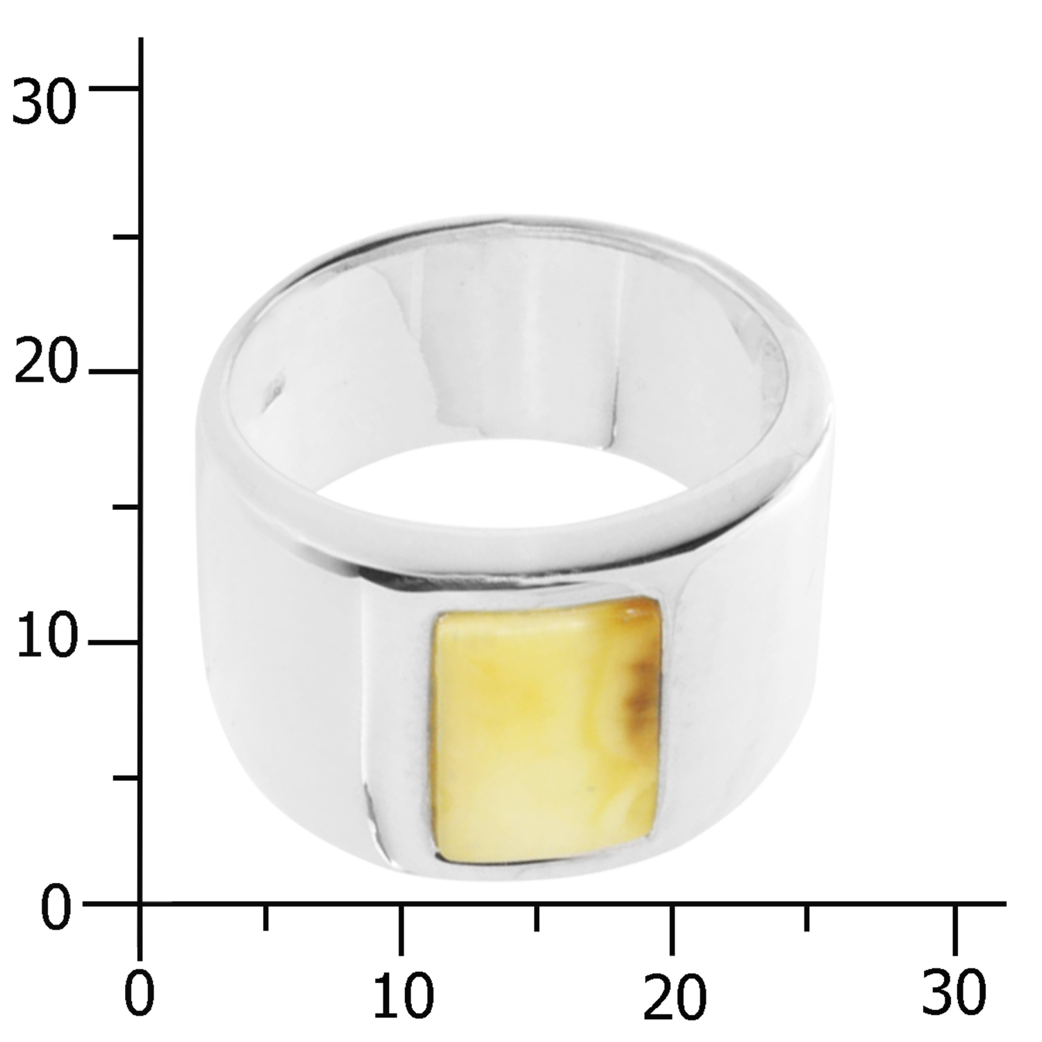 001-273428-0200k Ring Silber 925/000, Bernstein-Unikat -Größe wählbar-