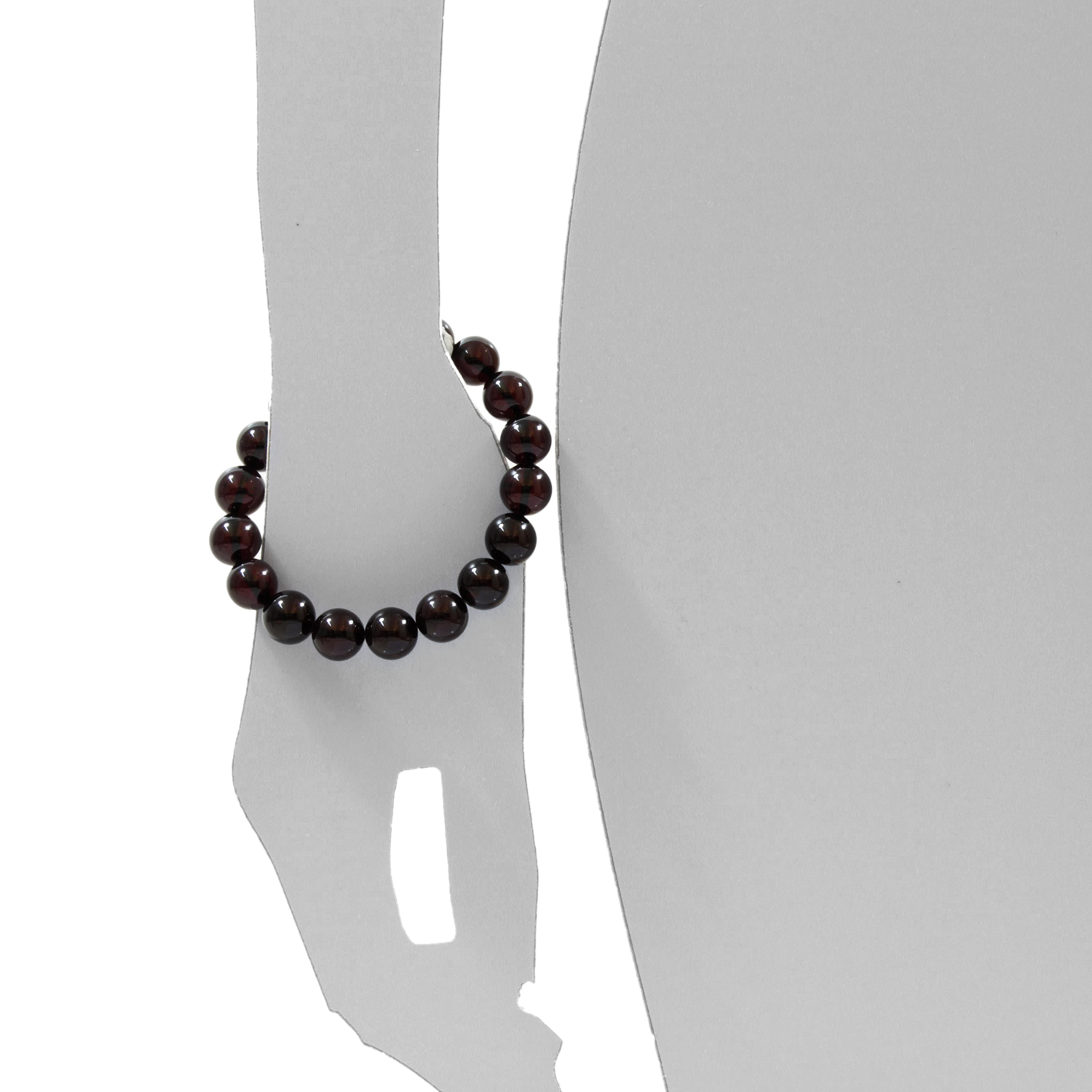 069-98K001-0612s Bernsteinarmband, Kugel 11 mm, 19 cm, Gummizug