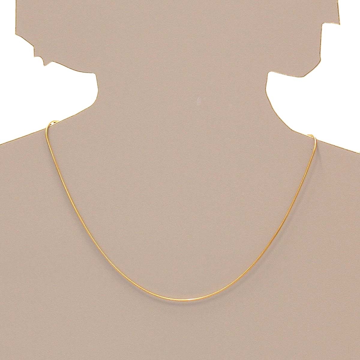 4250054212027-PT05 Kette Silber vergoldet, Schlange 1,2 mm - Länge wählbar -