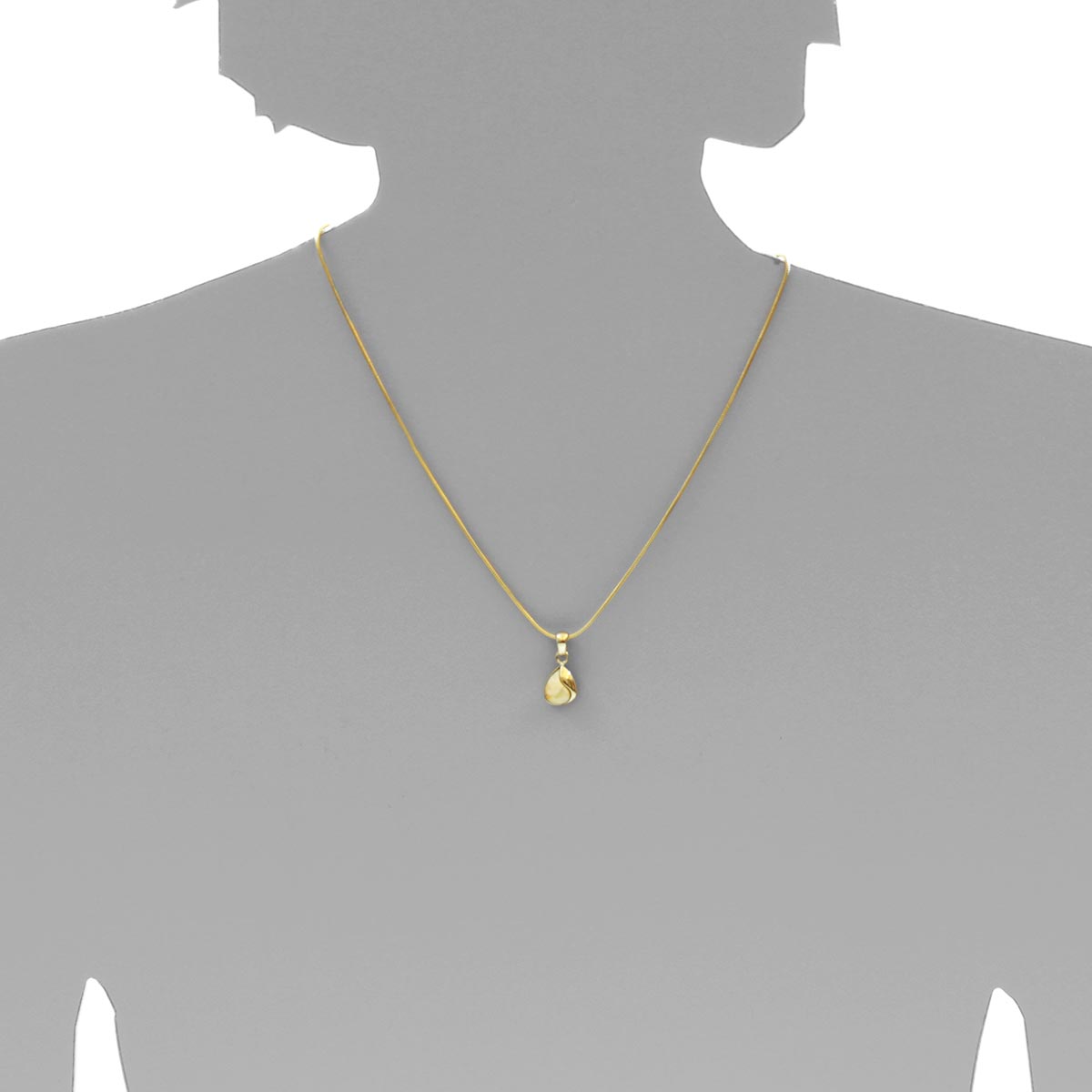 001-103641-0200s Anhänger Gold 333/000, Bernstein- Unikatstein
