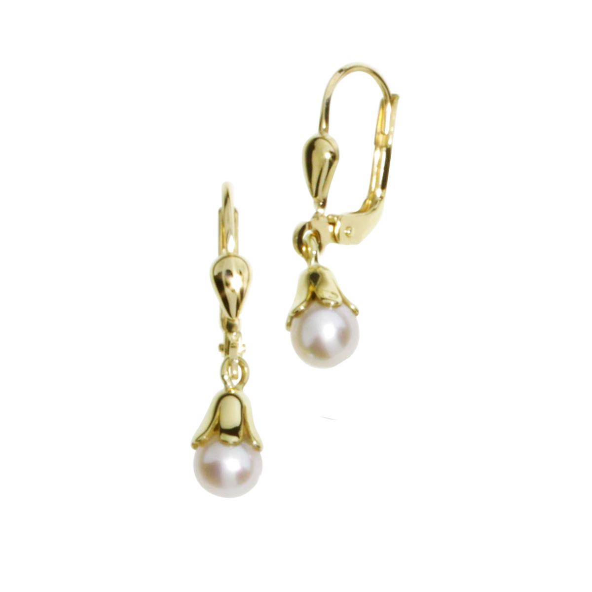 Ohrhänger Gold 333/000, Zuchtperle