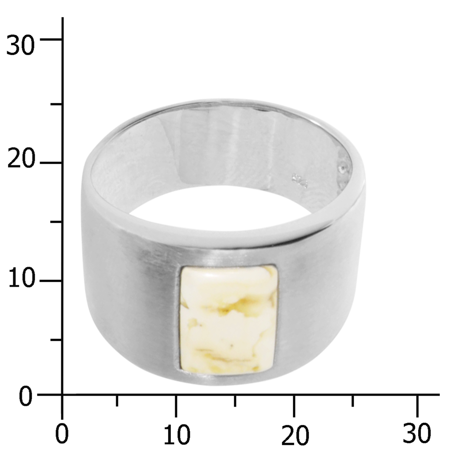 001-273428-1200k Ring Silber 925/000, Bernstein-Unikat -Größe wählbar-