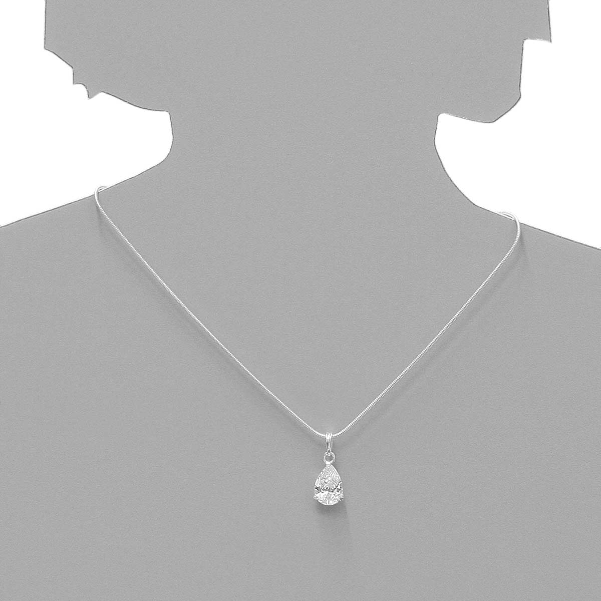 043-201691-A142s Anhänger Silber 925/000, Zirkonia, weiß