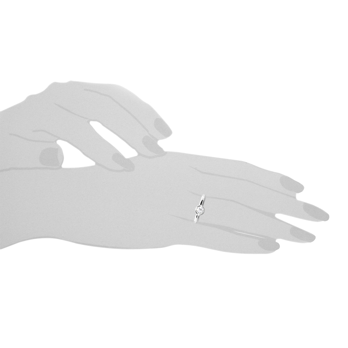 001-273184-A156s Ring Silber 925/000, Zirkonia -Größe wählbar-