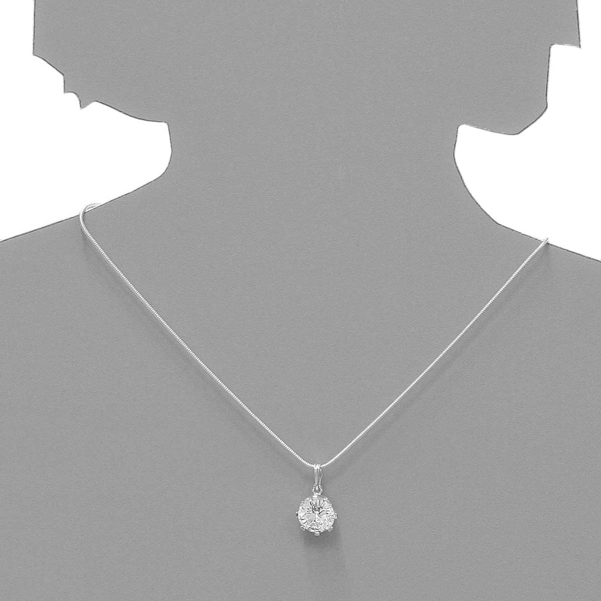 043-201672-0100s Anhänger Silber 925/000, Zirkonia, weiß