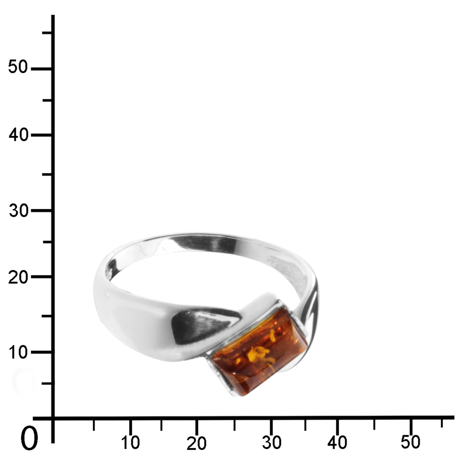 001-273356-0001k Ring Silber 925/000, Bernstein -Größe wählbar-