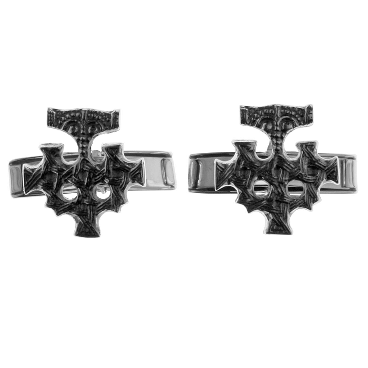 4250054222262-PT02 Manschettenknopf Hiddensee, Silber 925/000, oxyd.