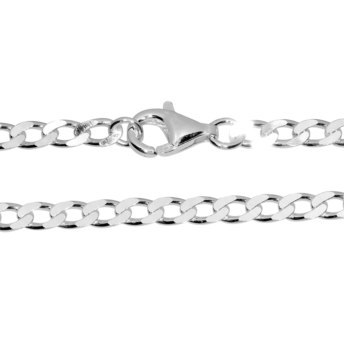 Kette Silber 925/000, Panzer 3,5 mm breit -Länge wählbar-