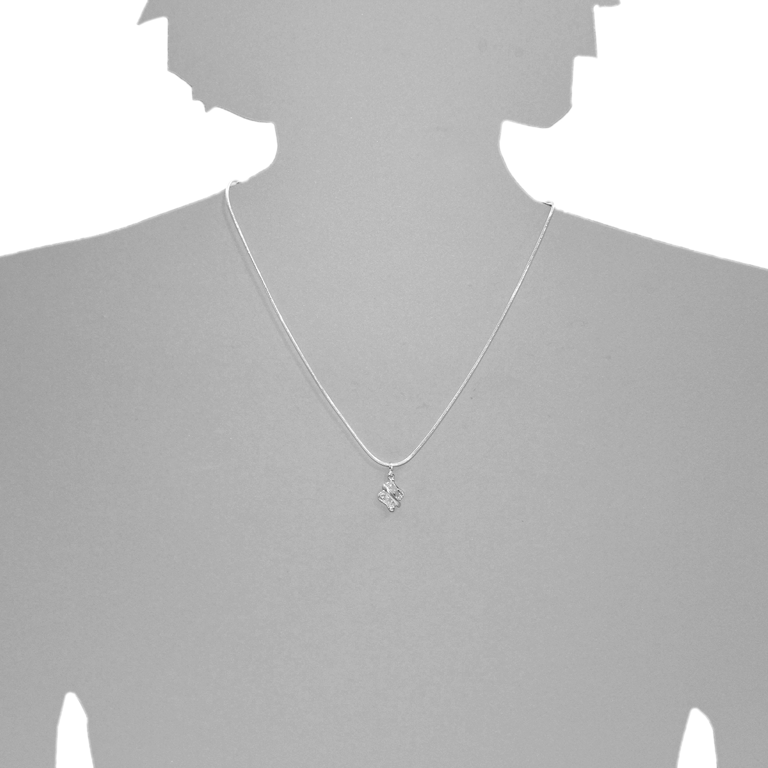 043-201670-0100s Anhänger Silber 925/000, Zirkonia, weiß