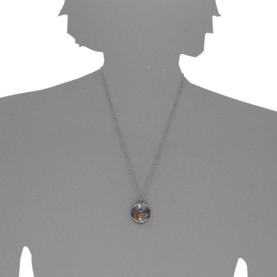 Kette mit Anhänger (23 mm), Edelstahl, 41 - 46 cm verstellbar Kette mit Anhänger (23 mm), Edelstahl, 41 - 46 cm verstellbar