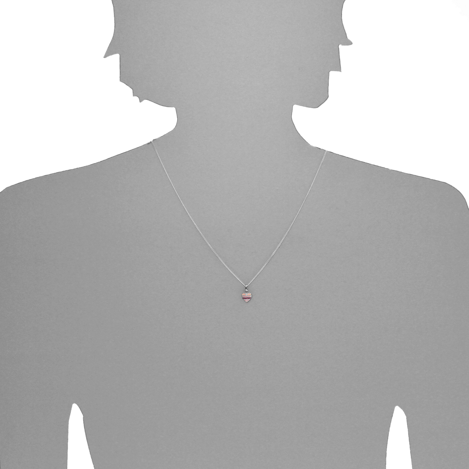 Kette mit Anhänger "Herz", Silber 925/000 -Länge wählbar-    Kette mit Anhänger "Herz", Silber 925/000 -Länge wählbar-