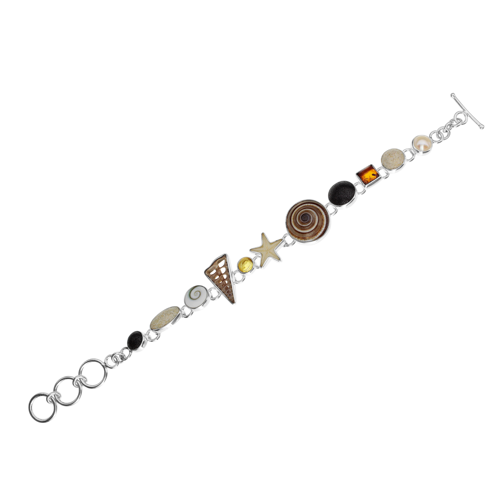 112-211421-01001 Armband, Silber 925/000, "Strandrausch", 17-20 cm