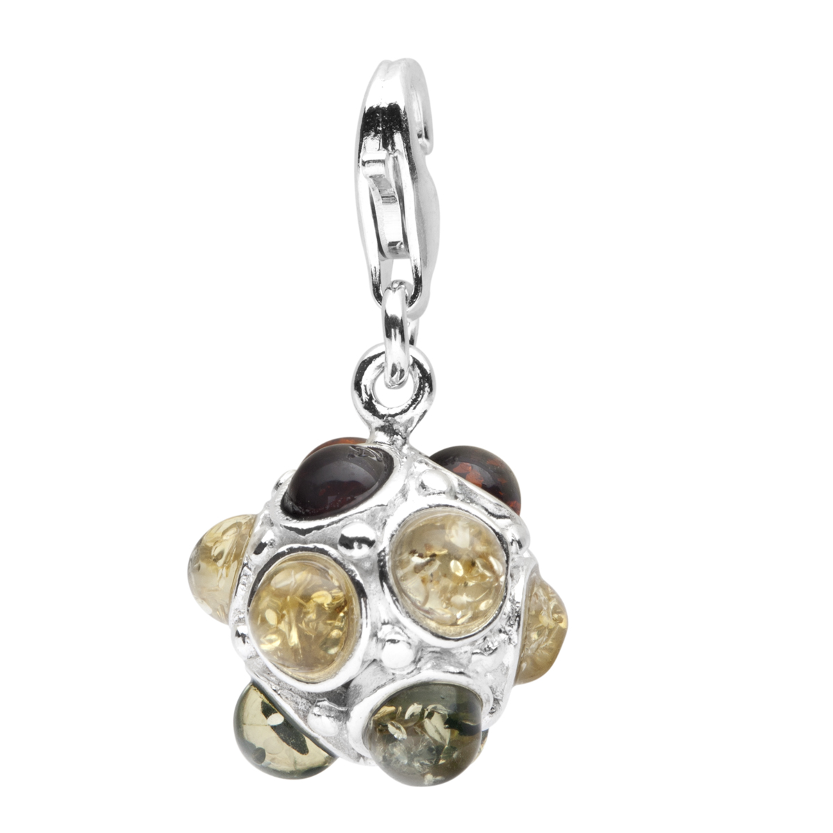098-200030-0200 Charm Silber 925/000, Ball, Bernstein