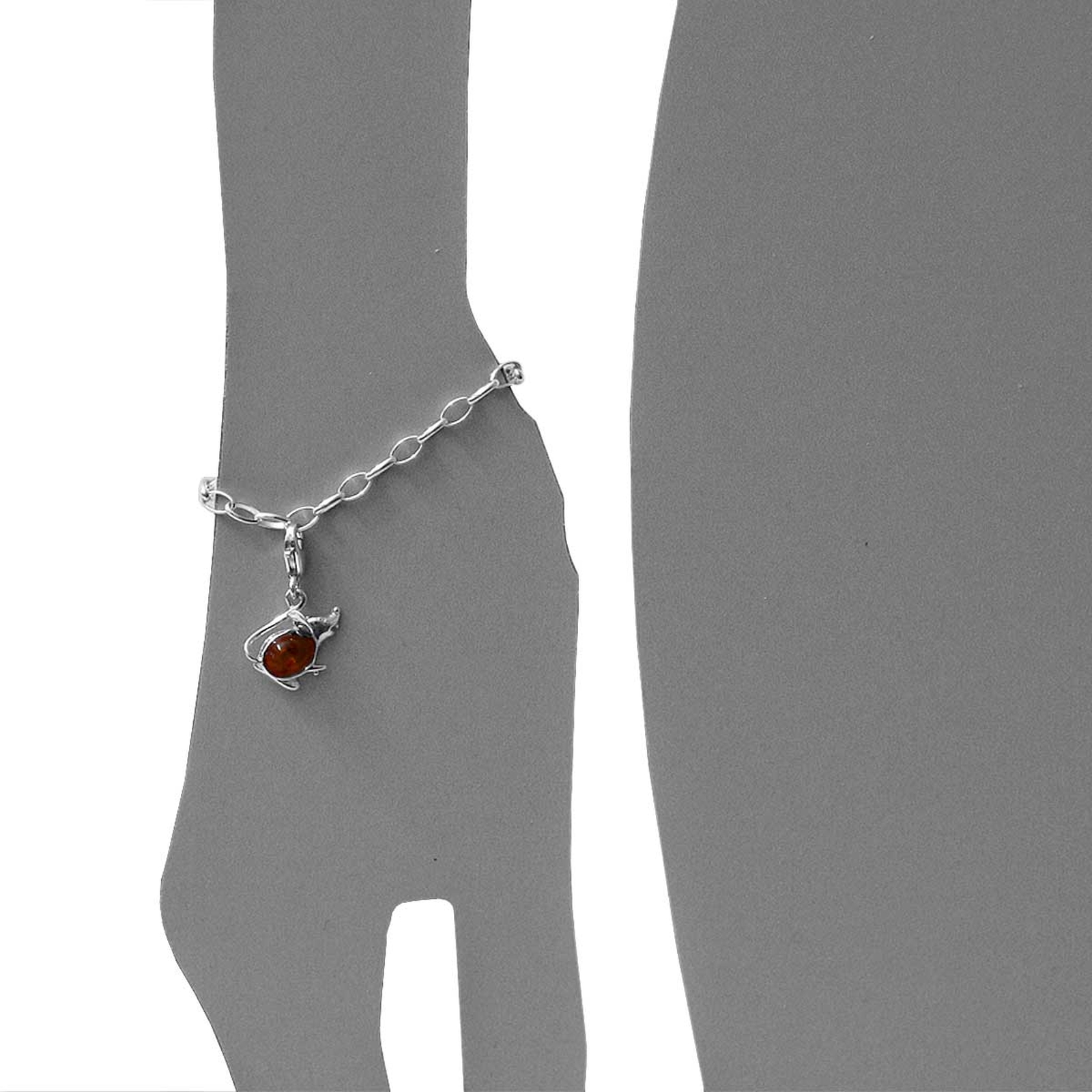 098-200170-0200s Charm Silber 925/000, Maus, Bernstein
