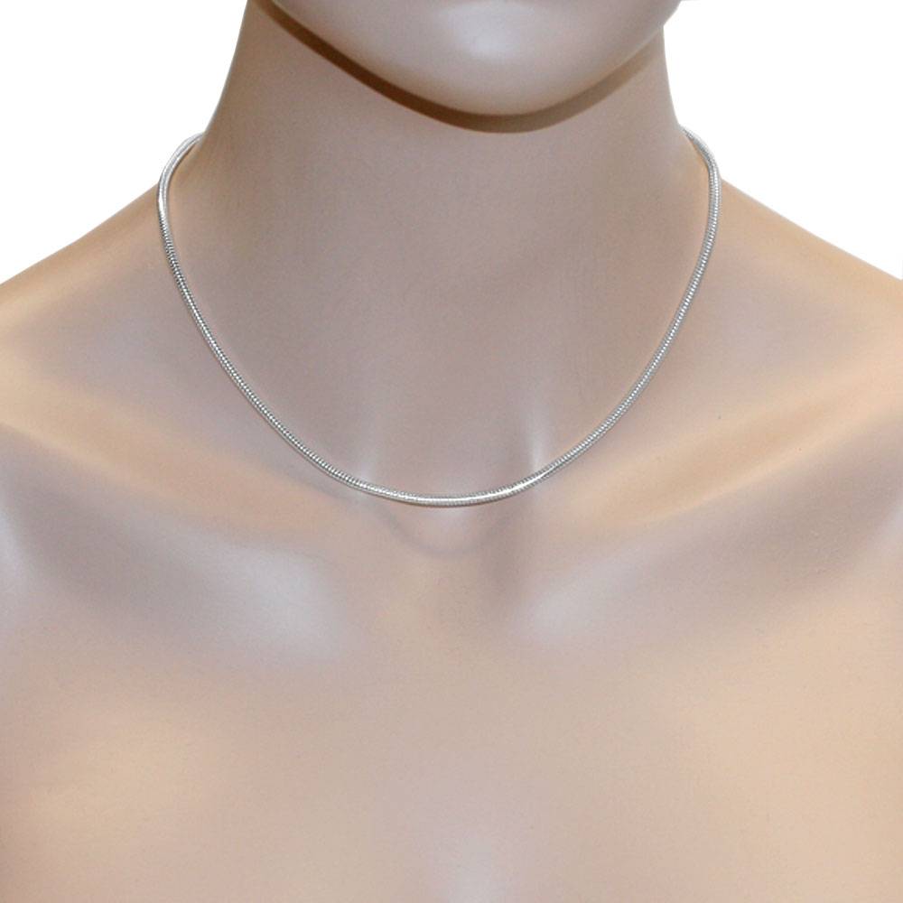 Kette Silber 925/000, Schlange 2,4 mm - Länge wählbar -