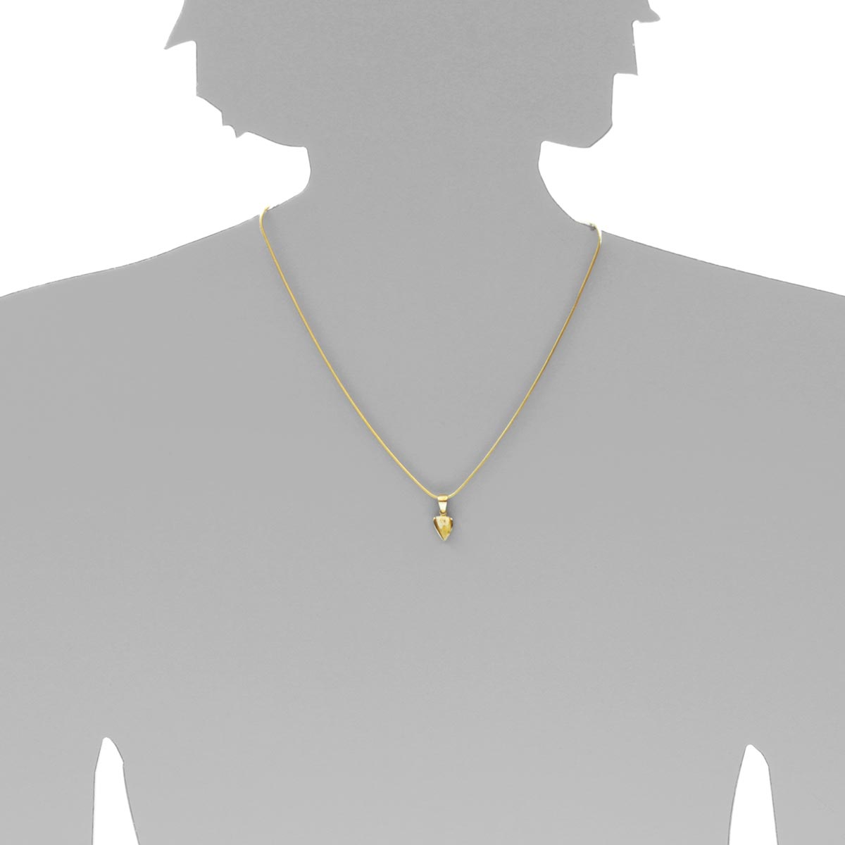 001-103610-0300s Anhänger Gold 333/000, Bernstein- Unikatstein