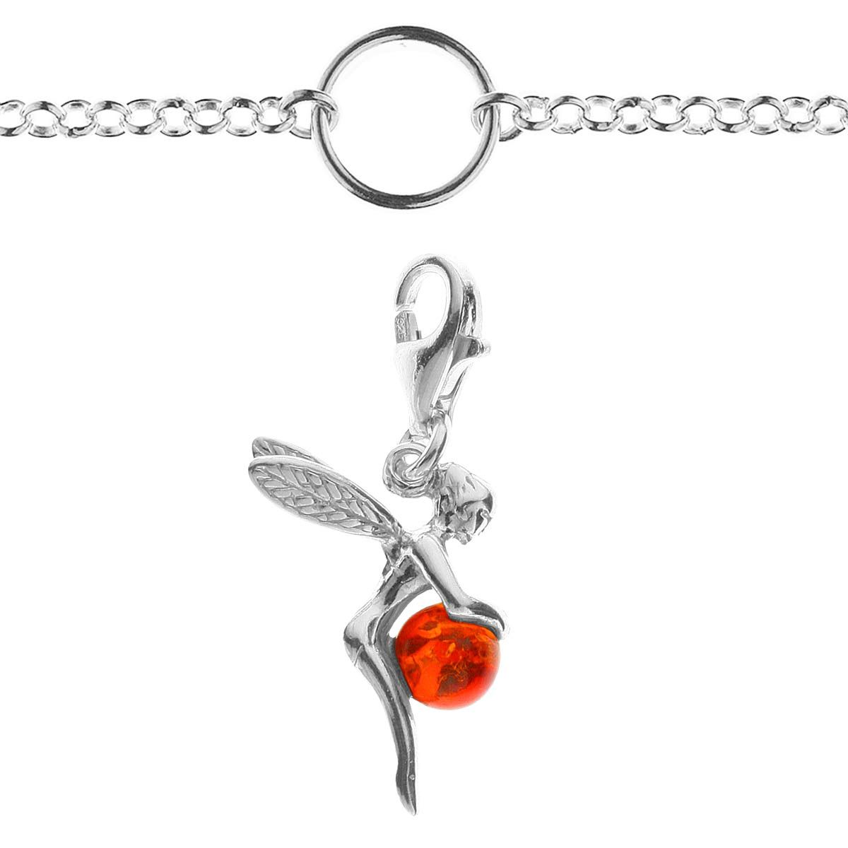 002-29CH02-A4503 Charmskette mit Anhänger Elfe, 45 cm,  Silber 925/000