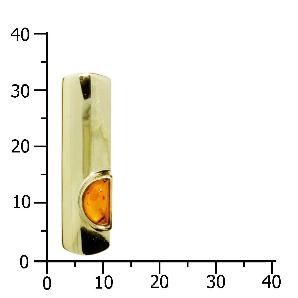 001-103380-0001k Anhänger-Gleiter Gold 333/000, Bernstein