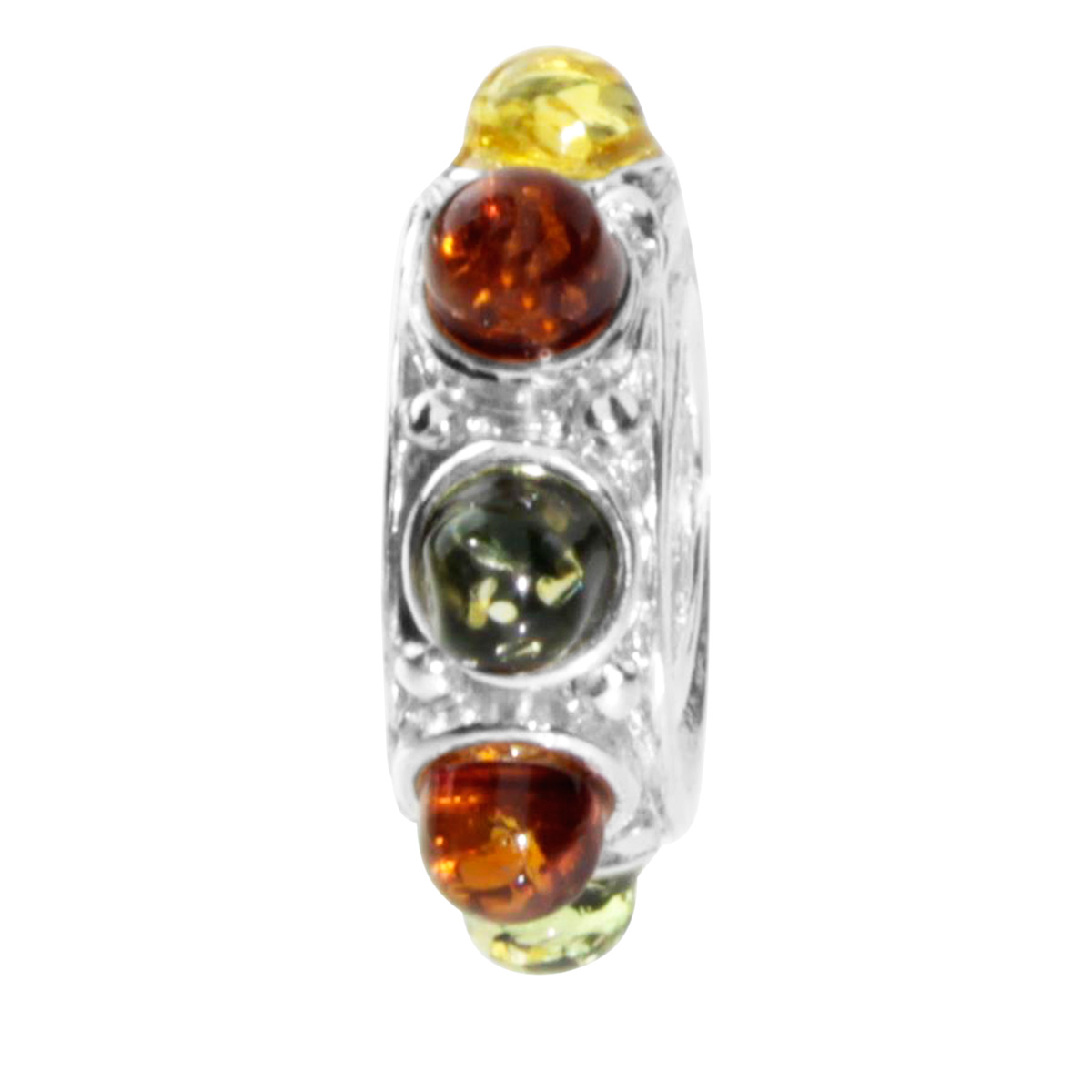 098-208000-03001 Bead Silber 925/000, Bernstein