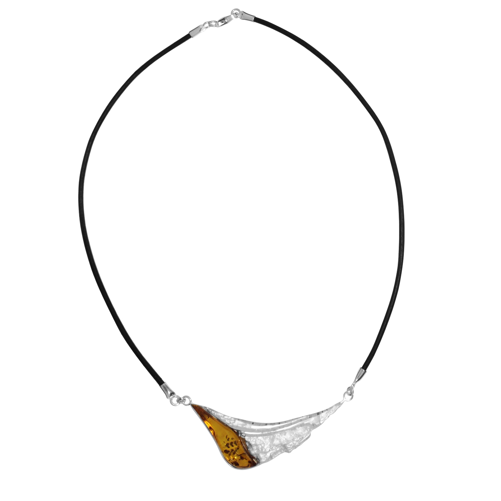 Collier Silber 925/000, 45 cm, Bernstein Collier Silber 925/000, 45 cm, Bernstein
