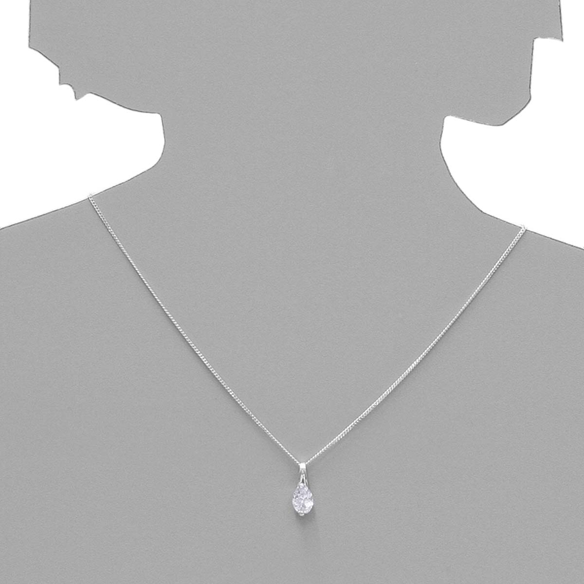 043-201712-A142s Anhänger Silber 925/000, Zirkonia, weiß