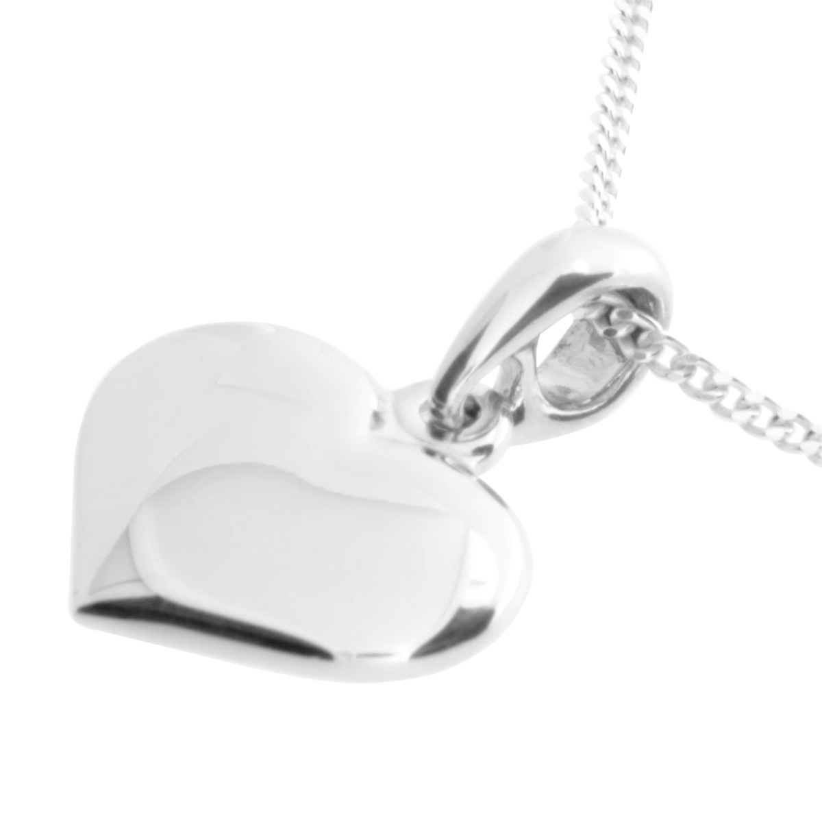 001-203635-A1421 Kette mit Anhänger, Silber 925/000, Herz, 42 oder 45 cm
