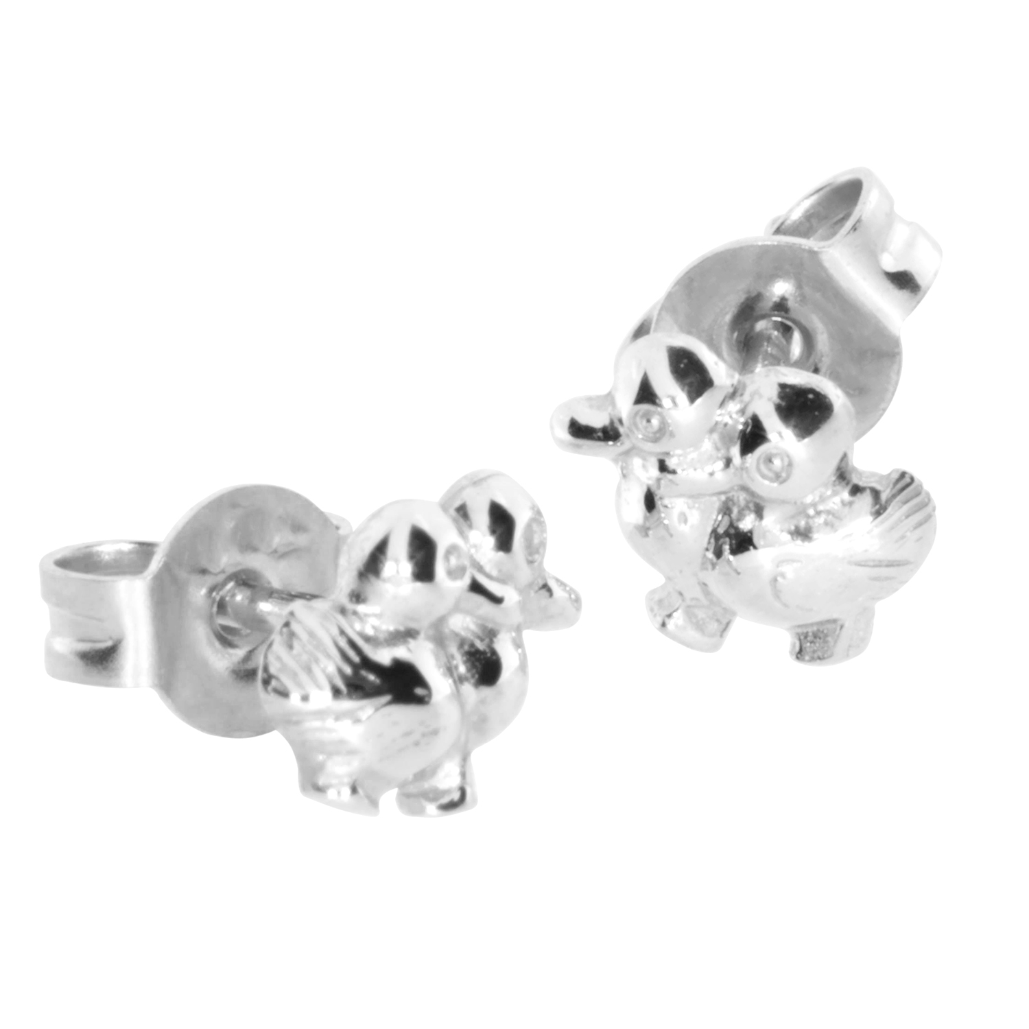 Ohrstecker Silber 925/000,  Entchen