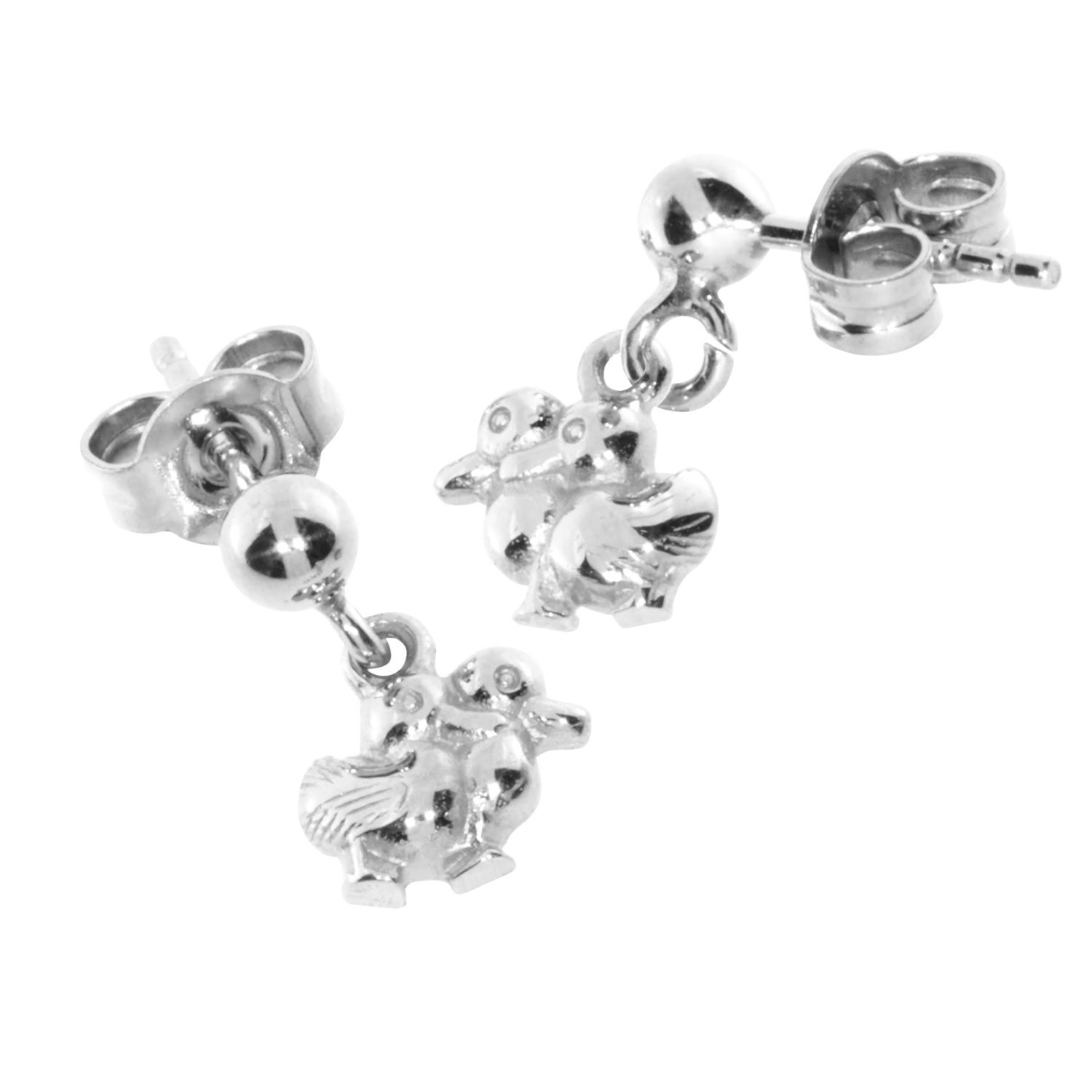 001-263346-01001 Ohrhänger Silber 925/000, Entchen
