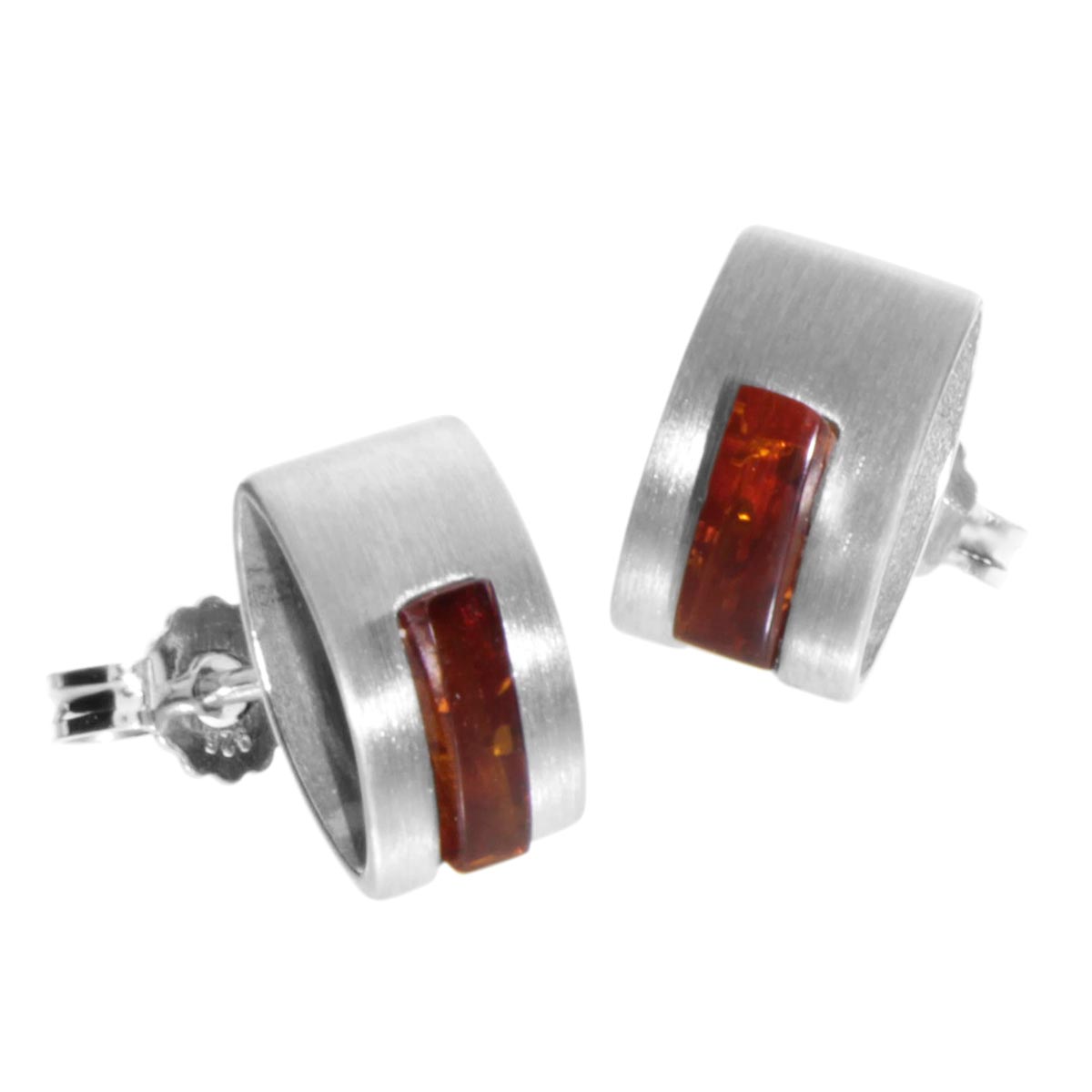 001-263332-040058930cf23d62b Ohrstecker Silber 925/000, Bernstein