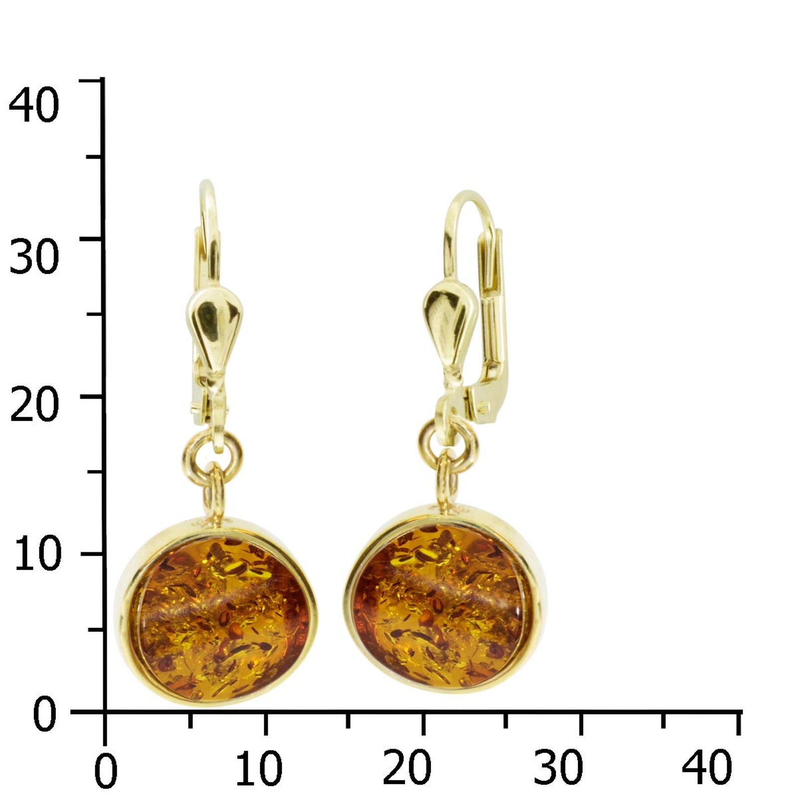 Ohrhänger Gold 333/000, Bernstein  Ohrhänger Gold 333/000, Bernstein
