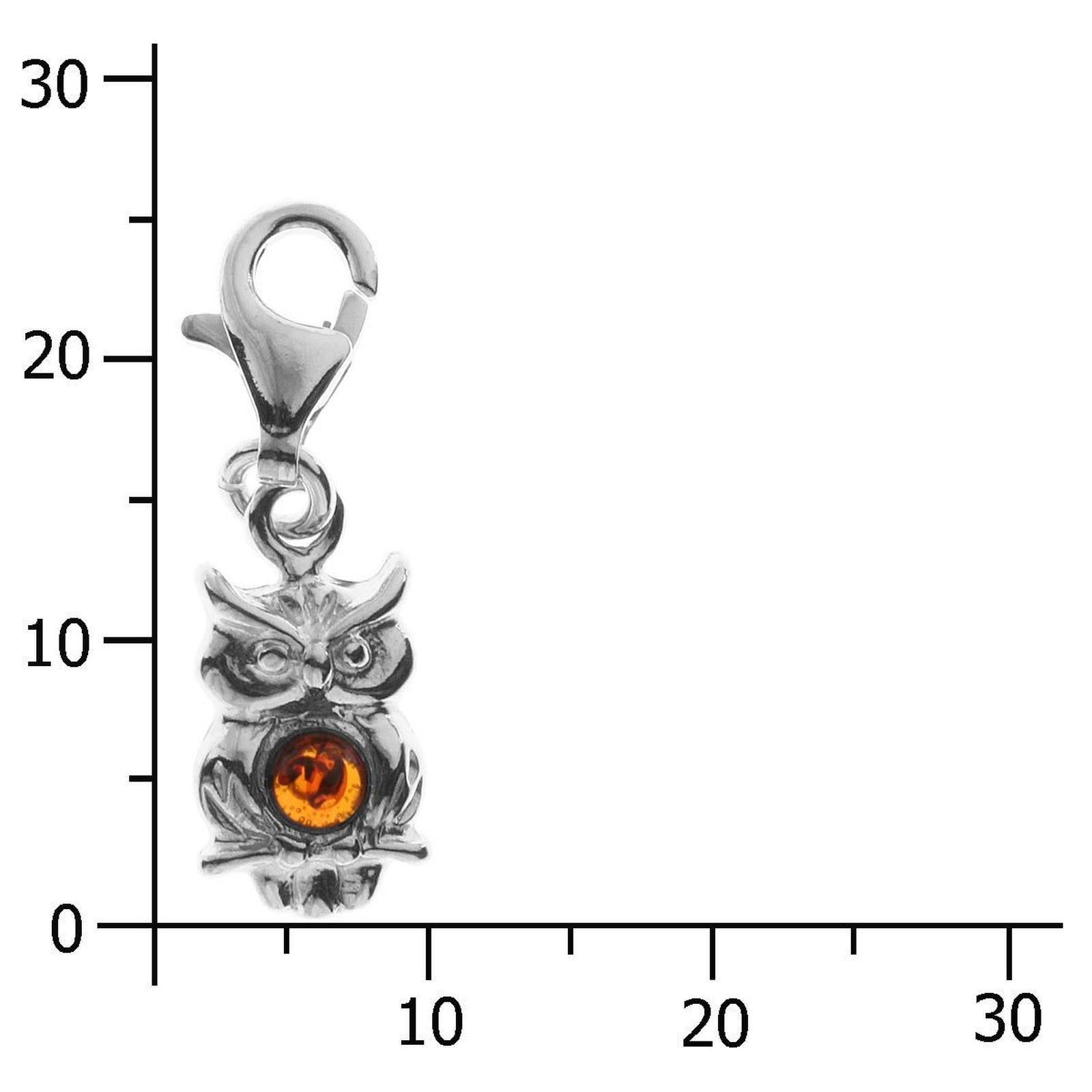 098-200690-0200k Charm Silber 925/000, Uhu-klein, Bernstein