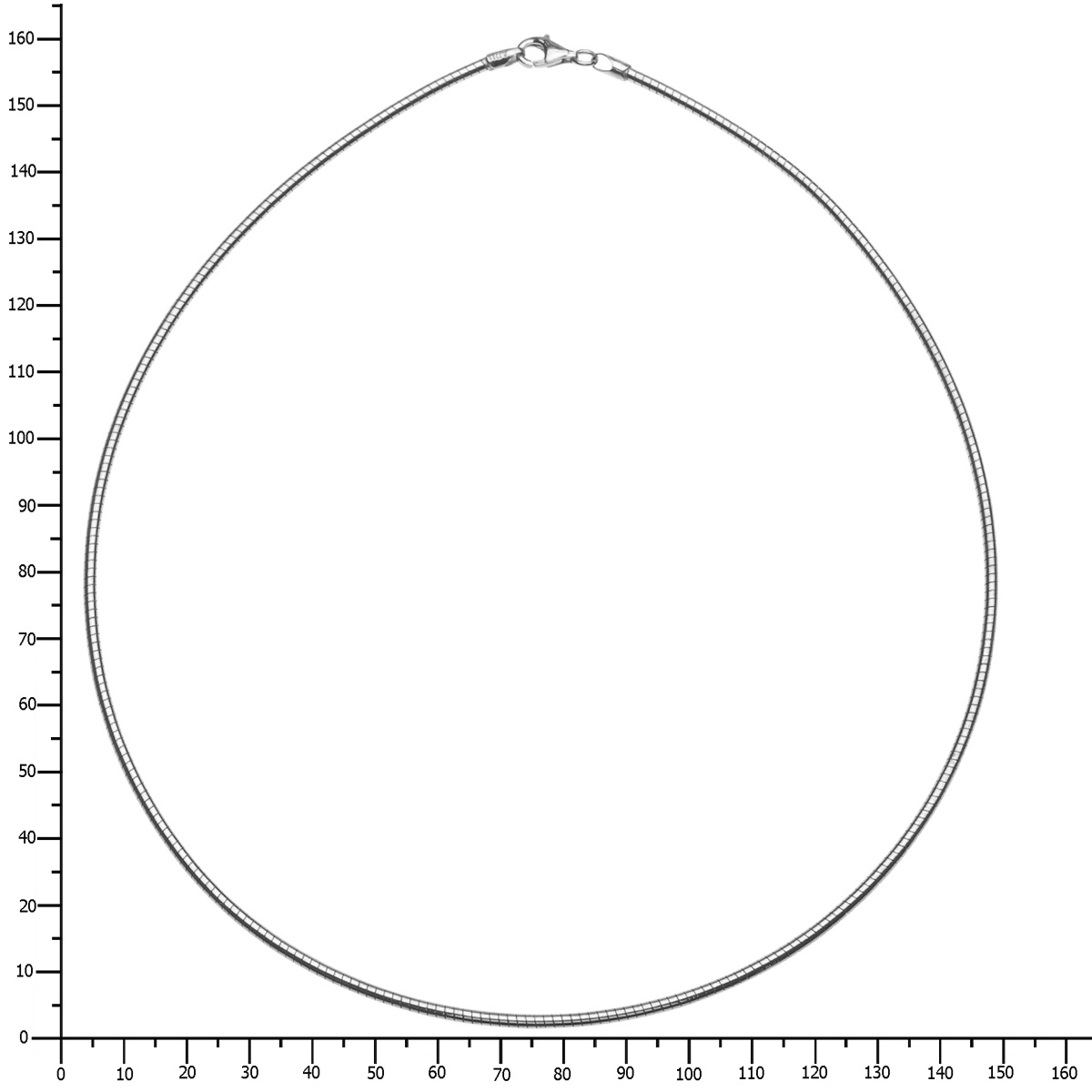4250054293125-PT04 Halsreif Silber 925/000, Omega 1,9 mm - Länge wählbar -