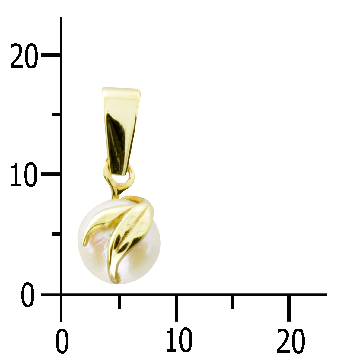 001-100552-0001k Anhänger Gold 333/000, Zuchtperle
