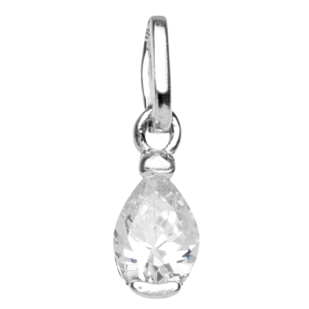 Anhänger Silber 925/000, Zirkonia, weiß