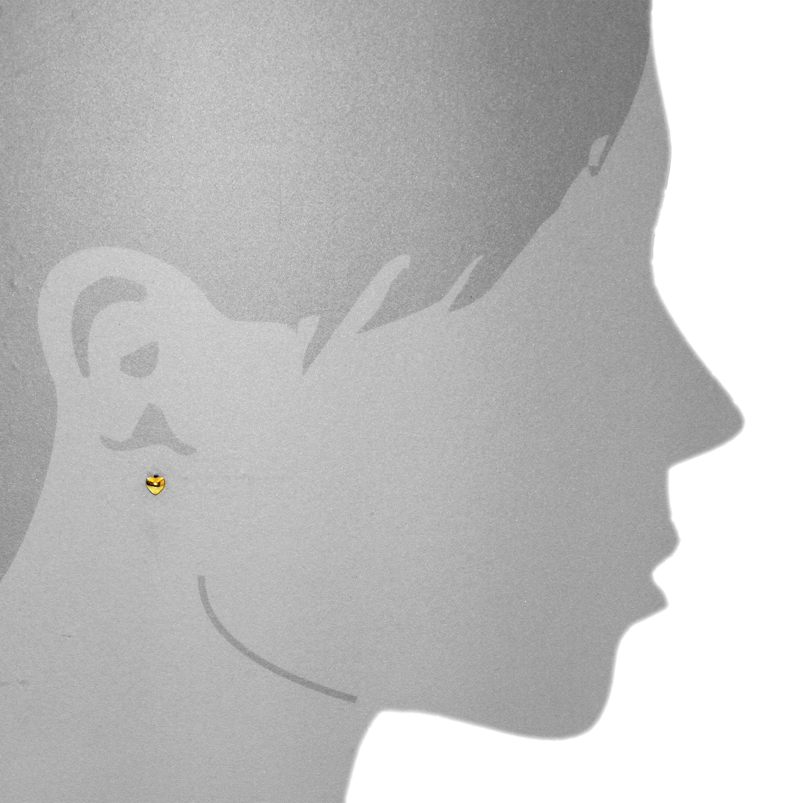Ohrstecker "Herz" Gold 333/000  Ohrstecker "Herz" Gold 333/000