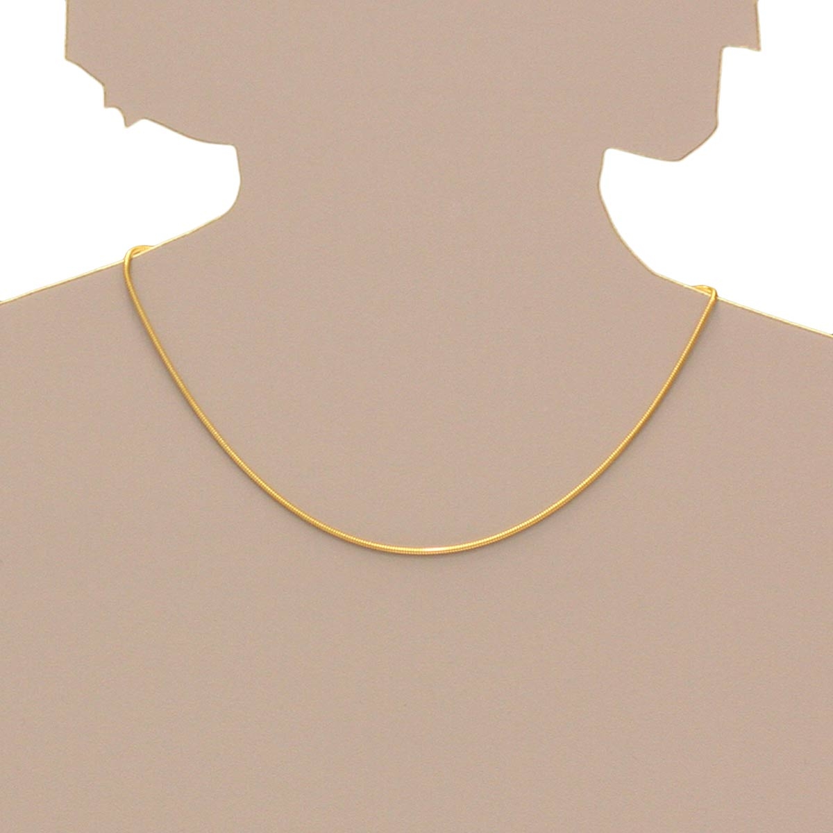 002-39ES16-0450s Kette Gold 585/000, Schlange 1,6 mm - Länge wählbar -