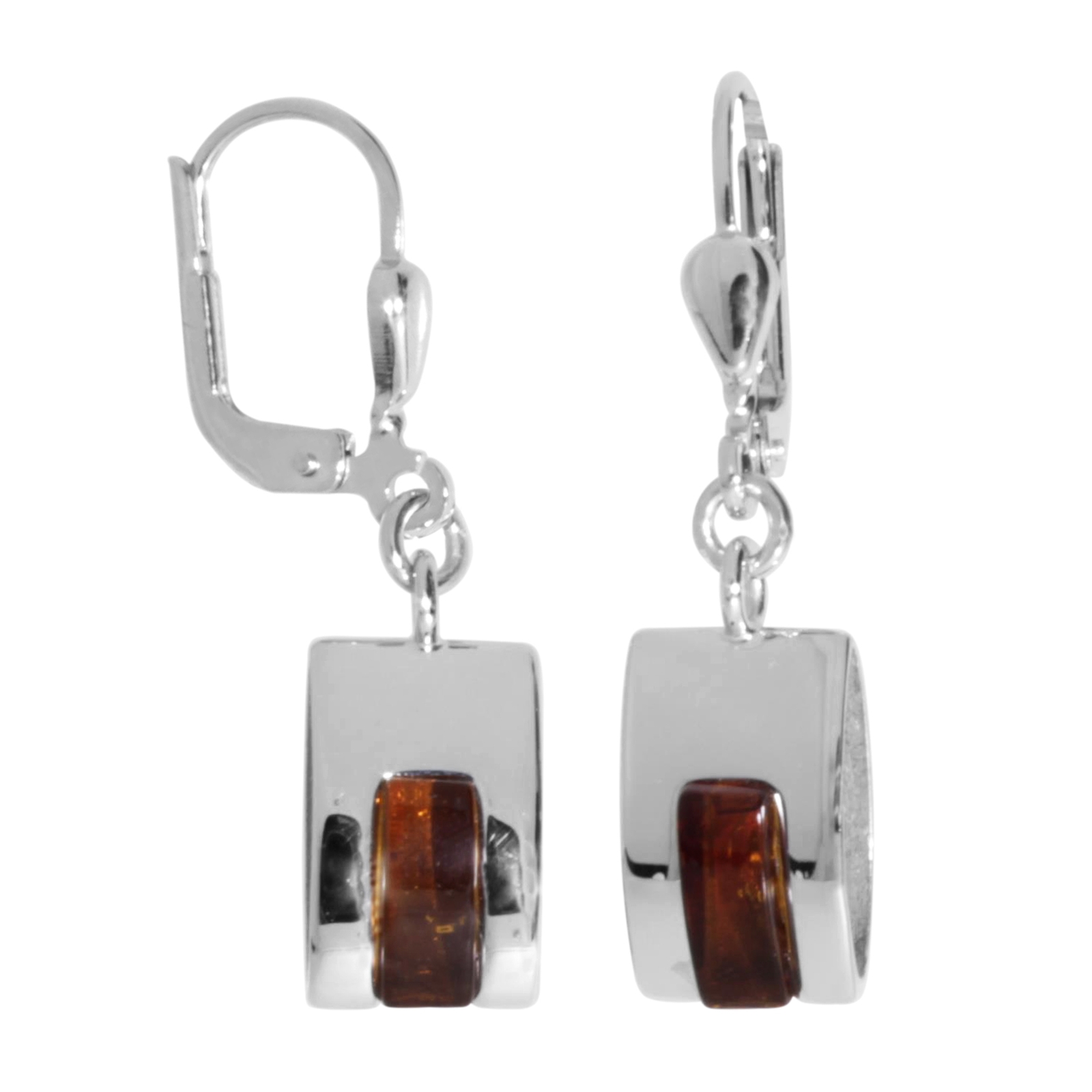 Ohrhänger Silber 925/000, Bernstein  Ohrhänger Silber 925/000, Bernstein