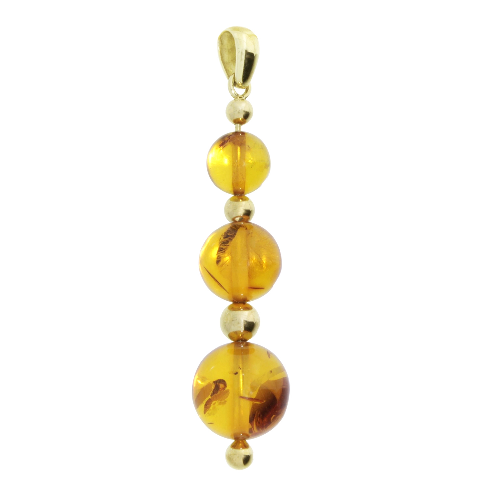 Anhänger Gold 333/000, Bernstein  